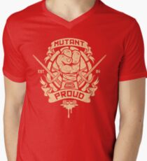 Mutant and Proud! (Raph) Men's V-Neck T-Shirt