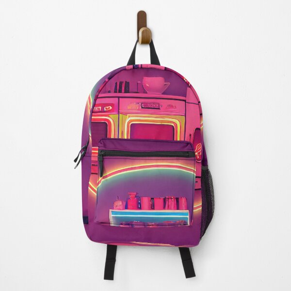 Item preview, neon kitchen retro illustration designed and sold by kaitgay.