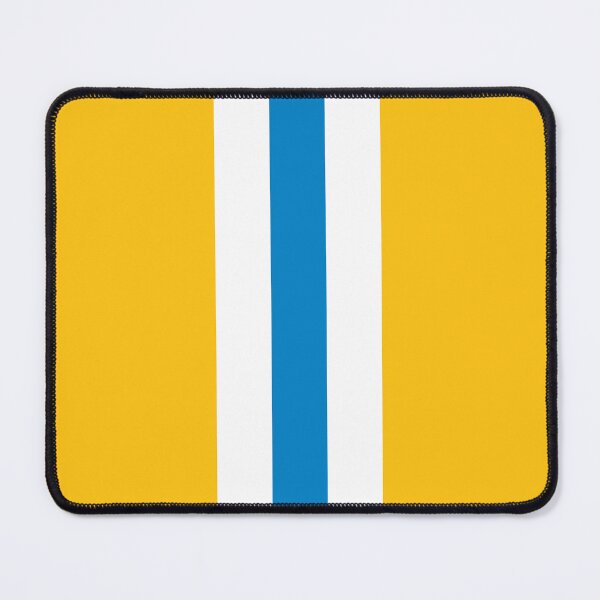 Item preview, Retro American Football Stripes LA Yellow, White, Blue designed and sold by Sporting Colour.