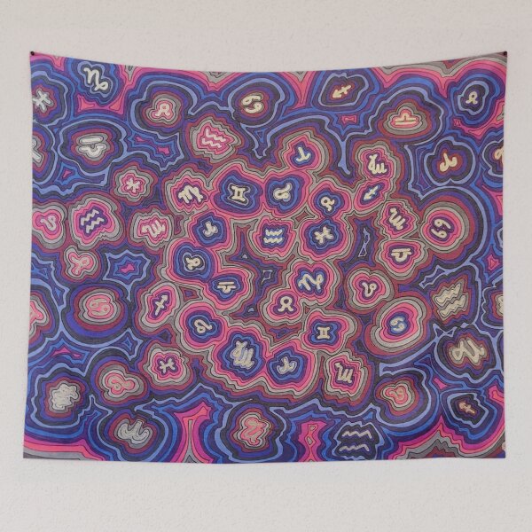 Item preview, Zen Doodle Astrology Dark Night designed and sold by Sarah Kurdila.