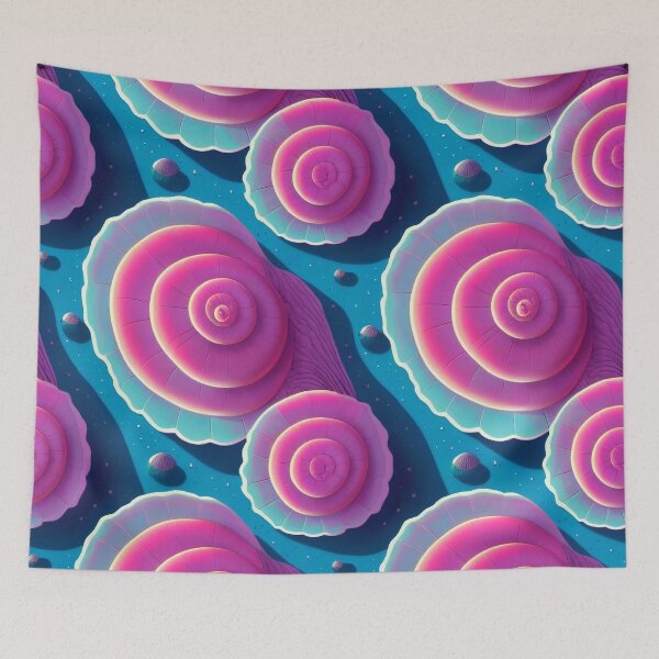 Item preview, Pink and Blue Pastel Shells designed and sold by KungFuChaos.