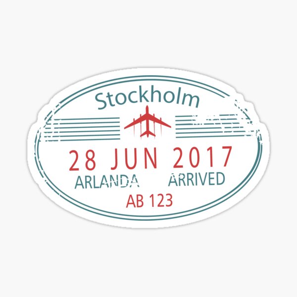 Sweden Stockholm Passport Stamp