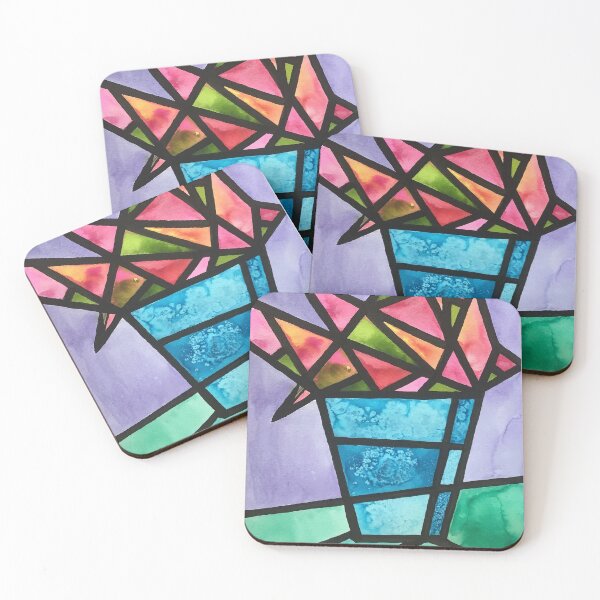Item preview, Stained Glass Vase designed and sold by CreatedbyCM.