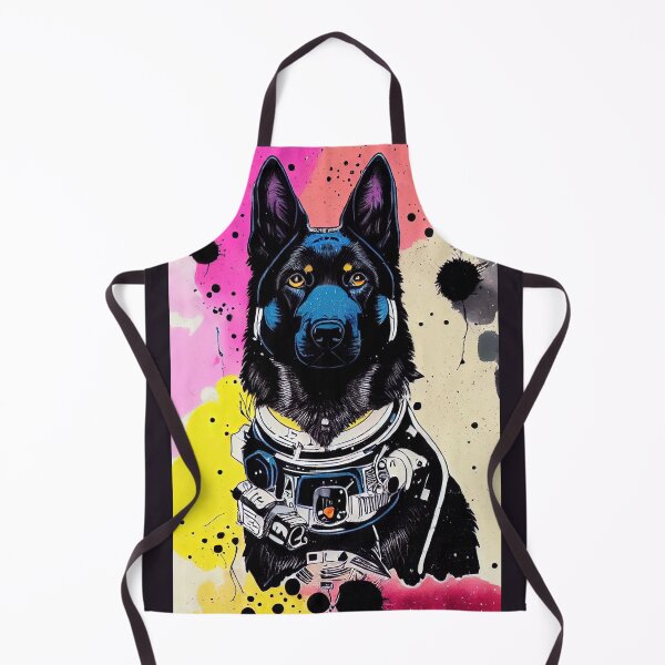 Item preview, Astronaut black german shepherd portrait designed and sold by etherElric.
