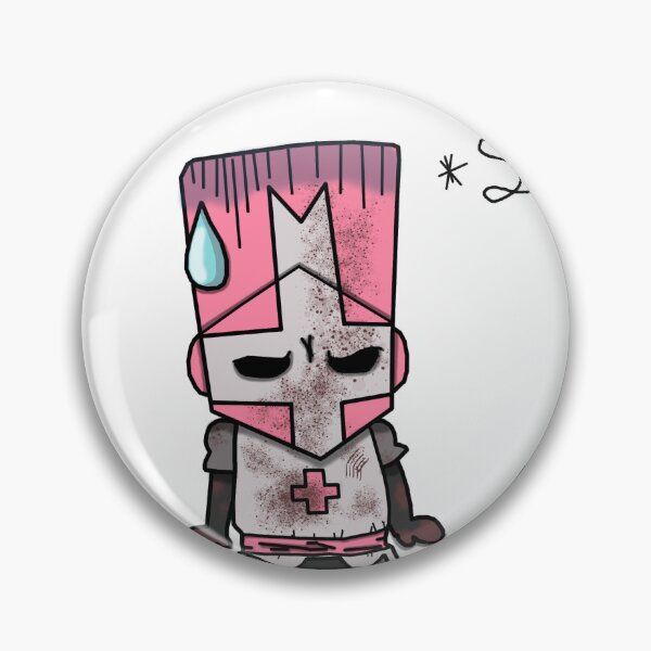 Item preview, Castle Crasher Kinight resting (pink) designed and sold by Abyssal lanes.