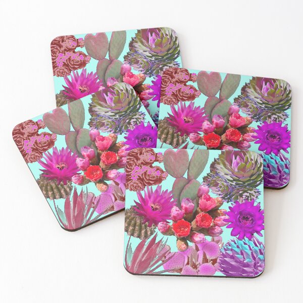 Item preview, Cactus Crazy - Light Blue designed and sold by ArtbyAdriane.