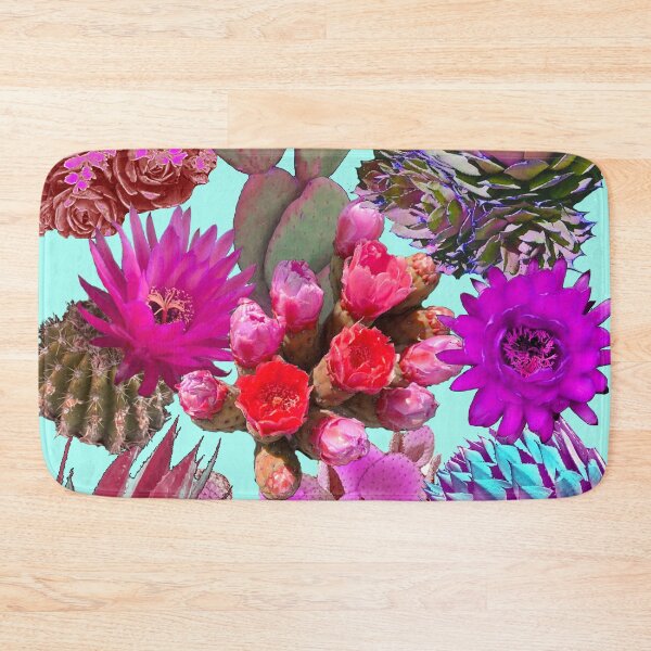Item preview, Cactus Crazy - Light Blue designed and sold by ArtbyAdriane.
