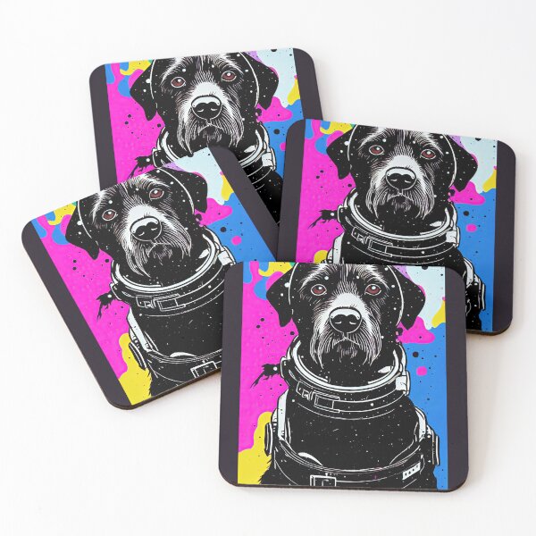Item preview, Old astronaut black labrador portrait designed and sold by etherElric.