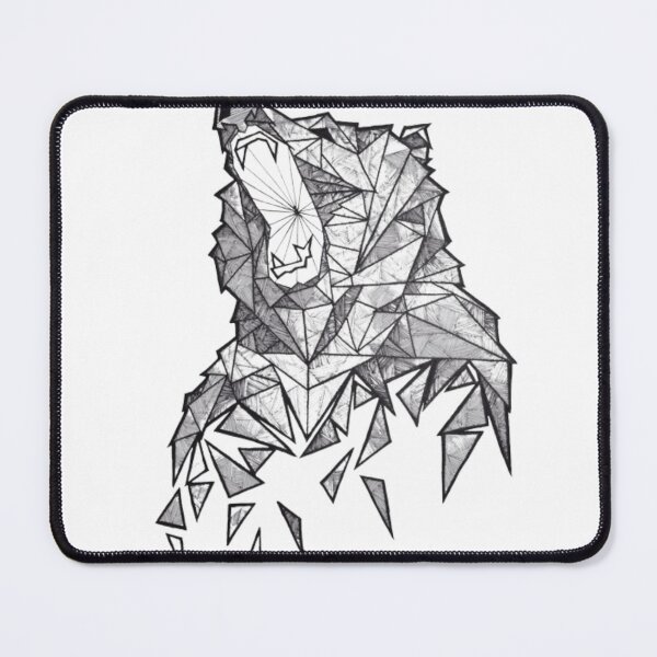Item preview, geometric bear designed and sold by A2A SHOP.