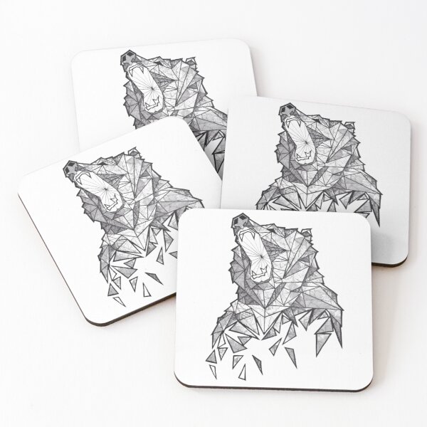 Item preview, geometric  bear designed and sold by A2A  SHOP.