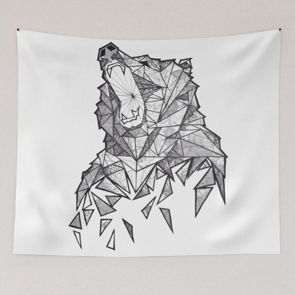 Item preview, geometric  bear designed and sold by A2A  SHOP.