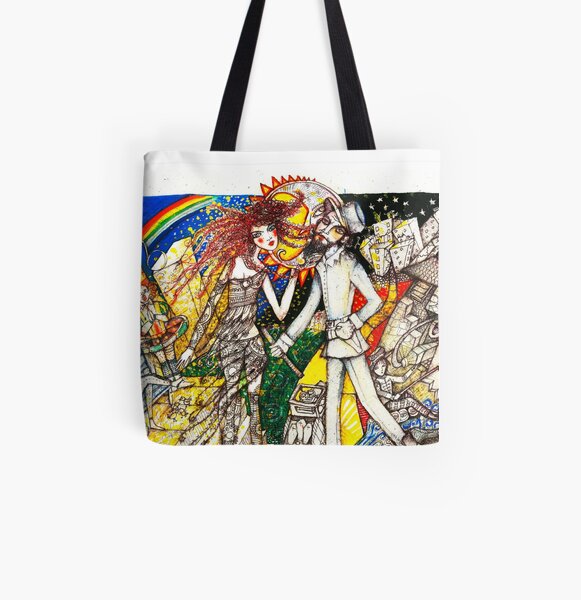 Media Vuelta Bolsa estampada de tela