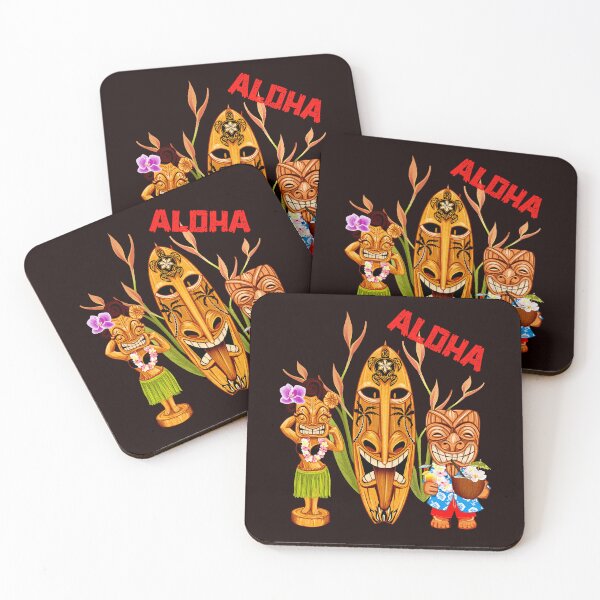 Item preview, Aloha Funny Tiki Hula Hawaiian designed and sold by joseech.