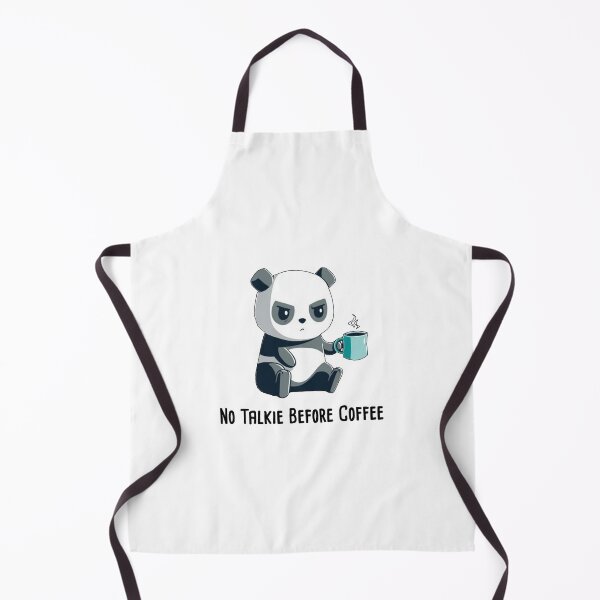 Item preview, funny panda no talkie before coffee gift for friend moody coffee lover designed and sold by noha alzohbi.