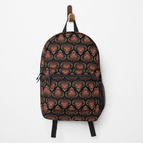 Thorny Dragon Pattern - Red Orange Backpack