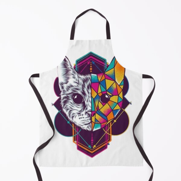 Item preview, geometric cat designed and sold by A2A SHOP.