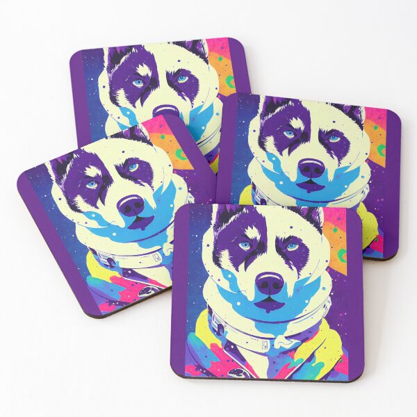 Item preview, Astronaut husky portrait designed and sold by etherElric.