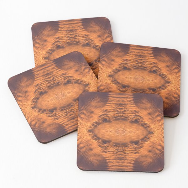 Item preview, Glowing orange cloudscape as a symmetric pattern 1 designed and sold by Adriana Mueller.
