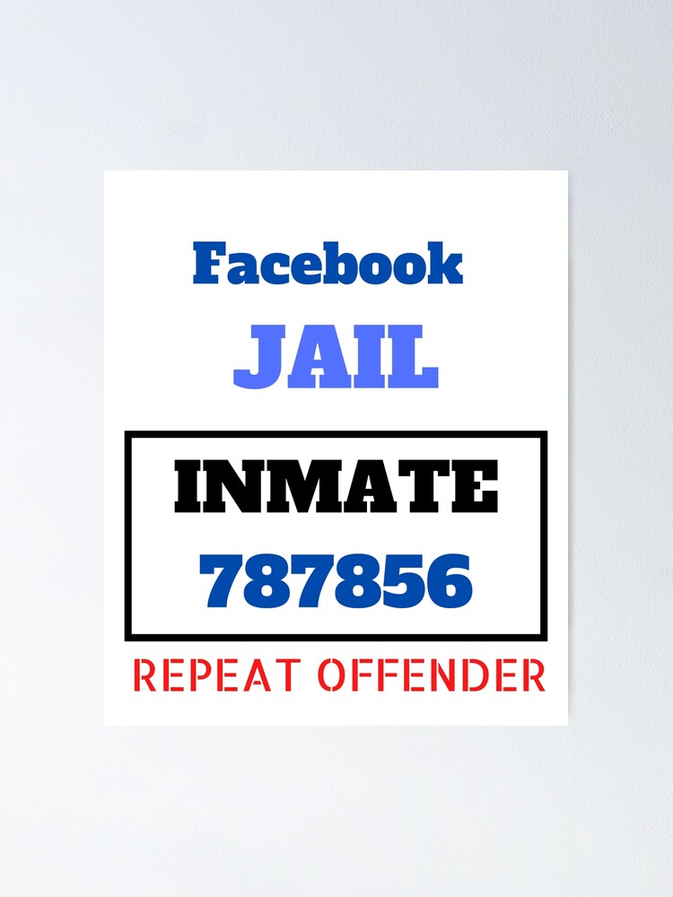 Funny Facebook Jail Inmate Repeat Offender Gag Gift T-Shirt Funny Facebook Jail Inmate Repeat Offender Gag Gift T-Shirt