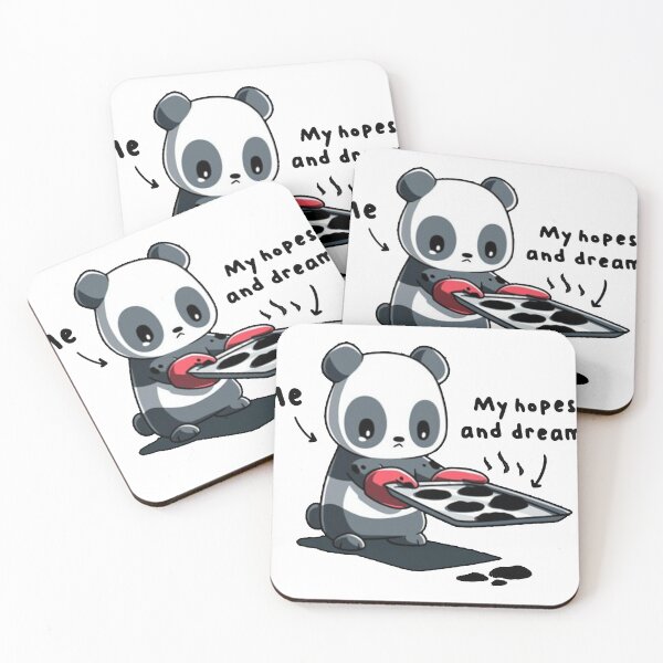 Item preview, funny panda my hopes and dreams burning cookies gift for friend designed and sold by noha alzohbi.