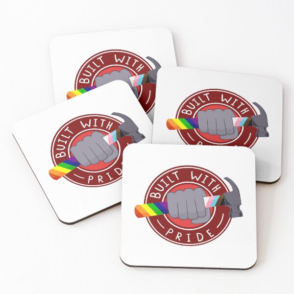 Item preview, Built with Pride | National Coming Out Day | Love Is Love | Equality | Red designed and sold by monkish.