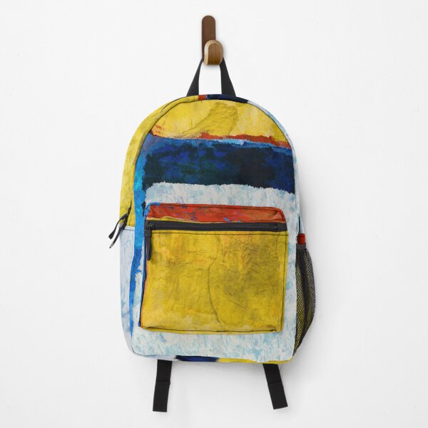 Item preview, Color Stack Red Blue Yellow White Modern Abstract Art designed and sold by Sharon Cummings Art.