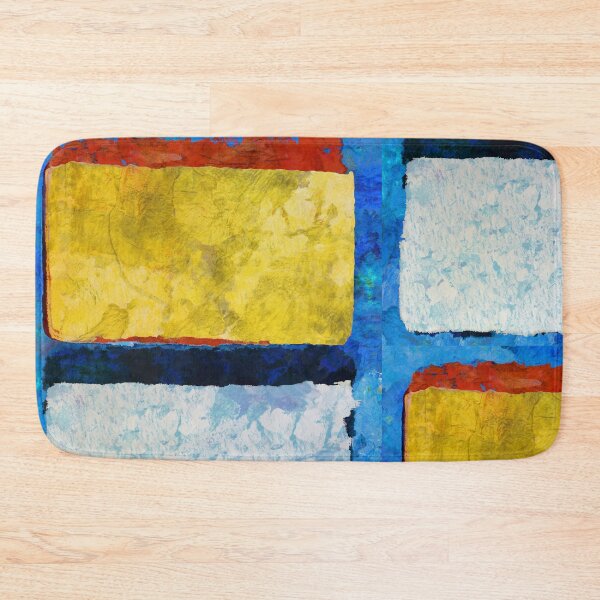 Item preview, Color Stack Red Blue Yellow White Modern Abstract Art designed and sold by Sharon Cummings Art.