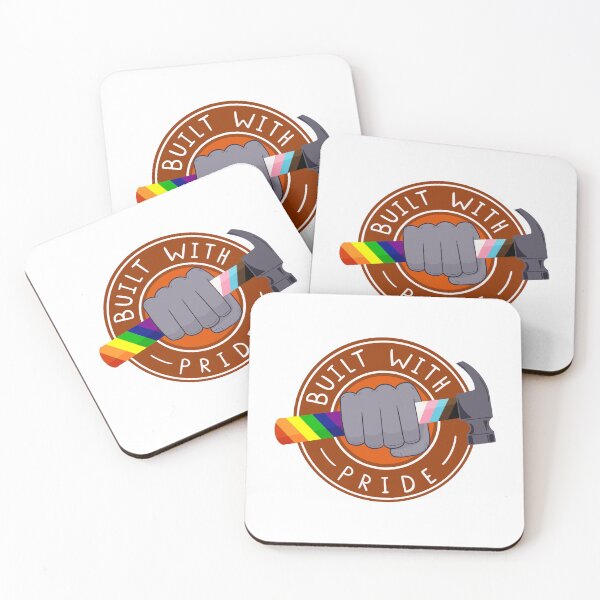 Item preview, Built with Pride | National Coming Out Day | Love Is Love | Equality | Orange designed and sold by monkish.