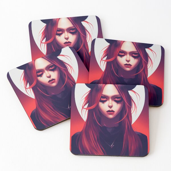 Item preview, Demon anime cartoon girl - AI generated art designed and sold by AI1artist.