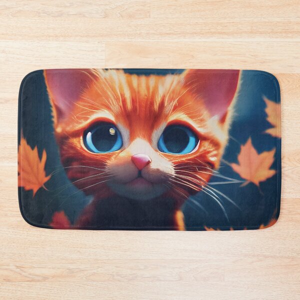 Item preview, Autumn Kitty Cat designed and sold by AnuGoldPrints.