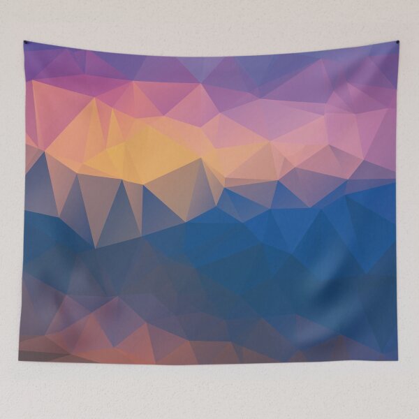 Item preview, triangle polygon pattern designed and sold by mozizy.