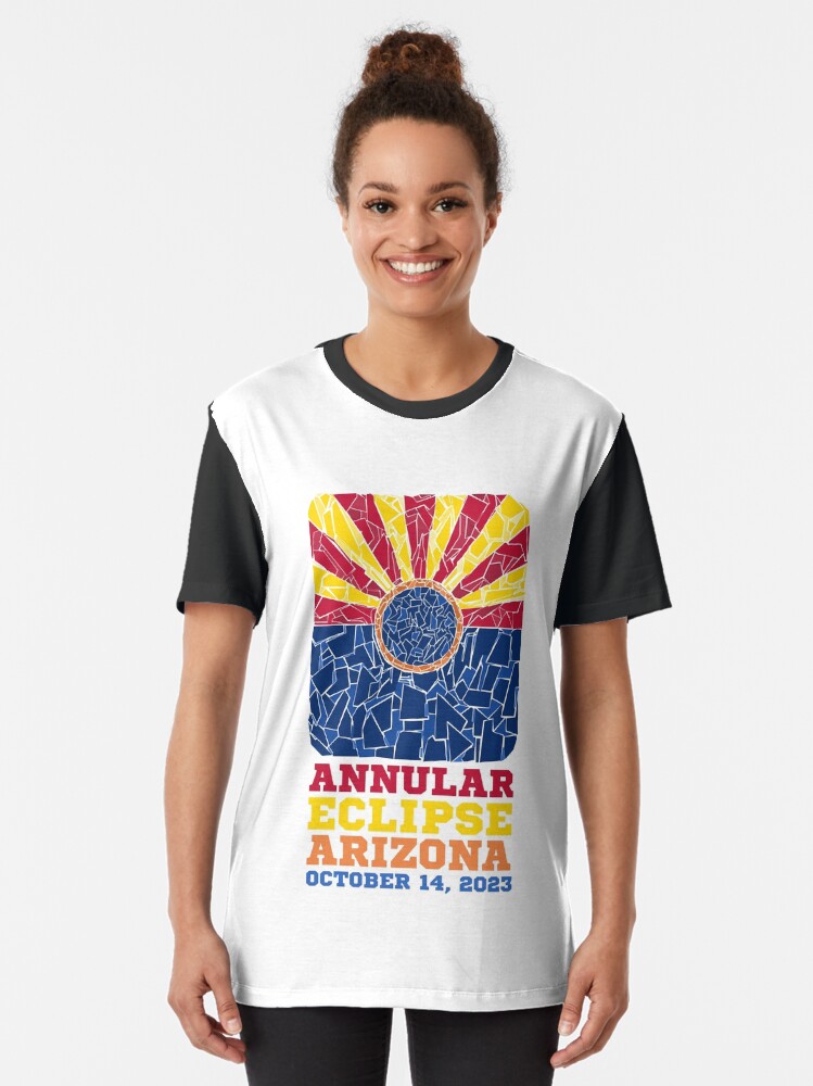 Thumbnail 2 of 5, Graphic T-Shirt, Arizona Annular Eclipse 2023 designed and sold by Eclipse2024.
