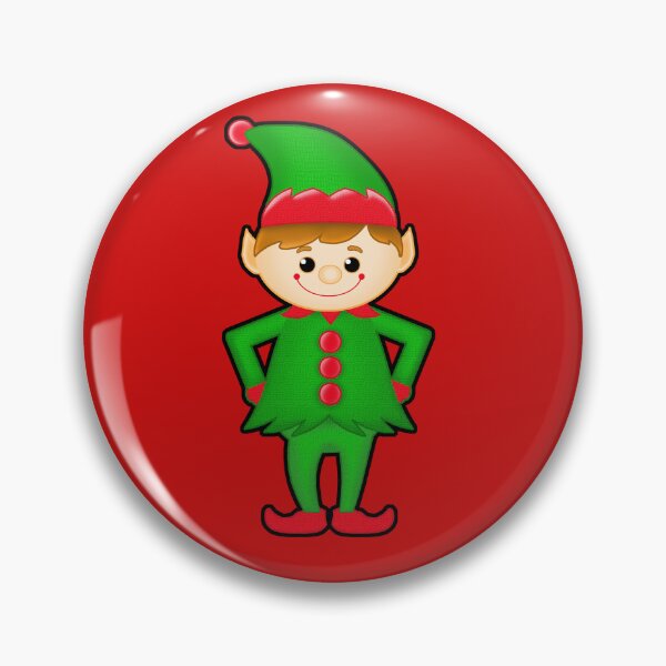 Item preview, Happy Christmas holiday magic green and red elf design designed and sold by ROEfifty.