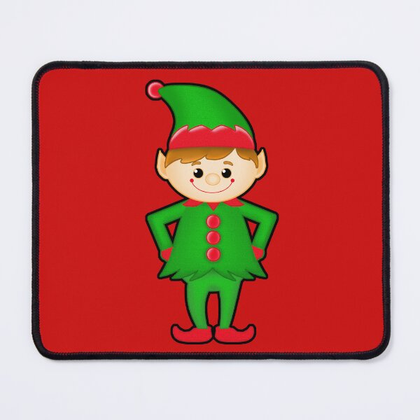 Item preview, Happy Christmas holiday magic green and red elf design designed and sold by ROEfifty.