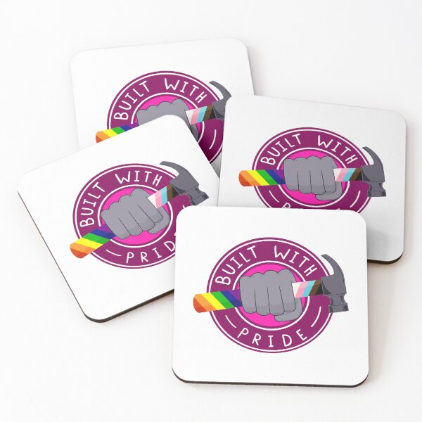 Item preview, Built with Pride | National Coming Out Day | Love Is Love | Equality | Pink designed and sold by monkish.