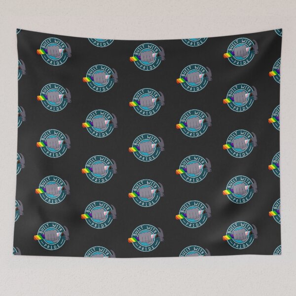 Item preview, Built with Pride | National Coming Out Day | Love Is Love | Equality | Aqua designed and sold by monkish.