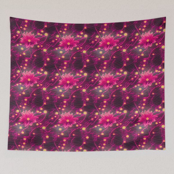 Item preview, Cyberpunk Flower Pattern designed and sold by KungFuChaos.