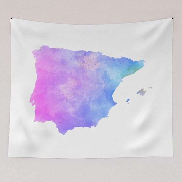 Item preview, Spain Map Purple Shades designed and sold by lukassfr.