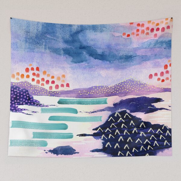 Item preview, Balmaha in Colour - Scotland Watercolour designed and sold by Dizzywonders.