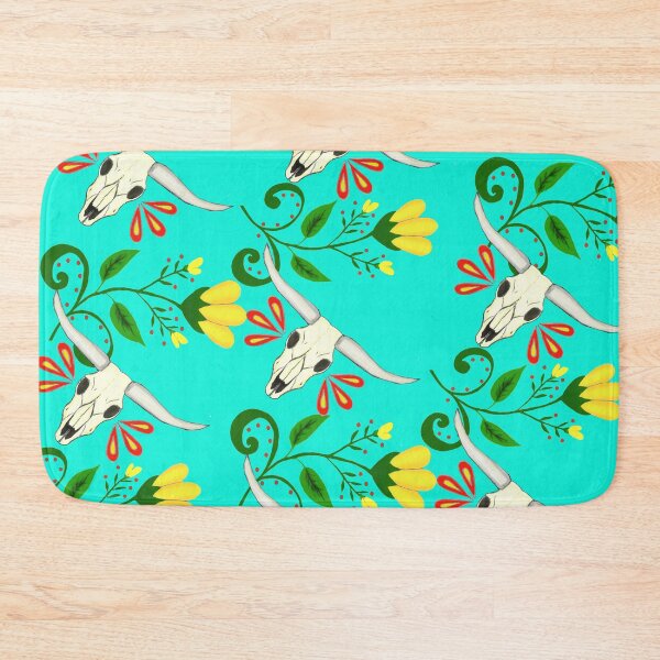 Item preview, Cow Skull Floral designed and sold by ArtbyAdriane.