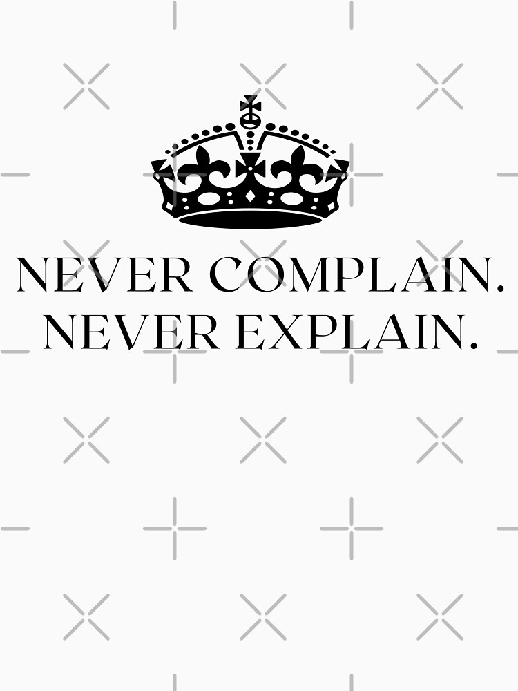 never コレクション complain never explain パーカー