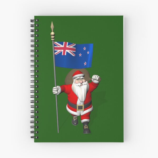 Item preview, Santa Claus With Flag Of New Zealand designed and sold by Mythos57.