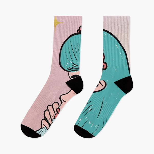 Item preview, Aesthetic Comic Pop Art Girl Crying designed and sold by NeonxHeart.