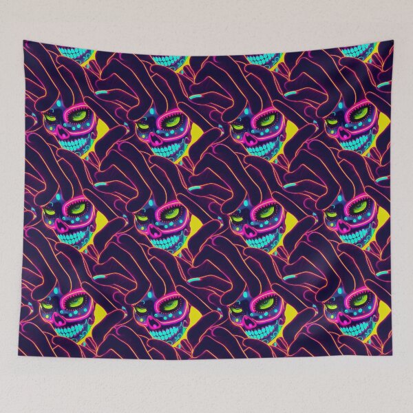 Item preview, Day of The Dead Lady Skull Pattern designed and sold by KungFuChaos.