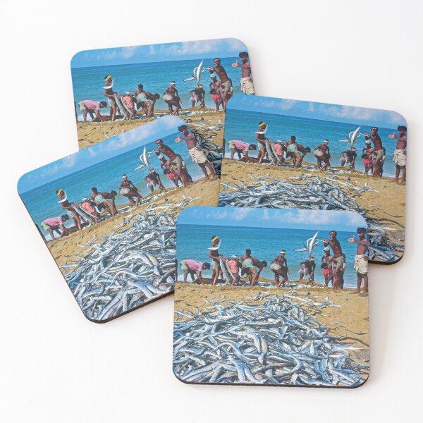 Item preview, 1970s - Fishermen in Kerala, Southern India designed and sold by thatwaslife.