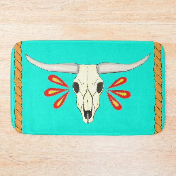 Item preview, Cow Skull with Rope designed and sold by ArtbyAdriane.