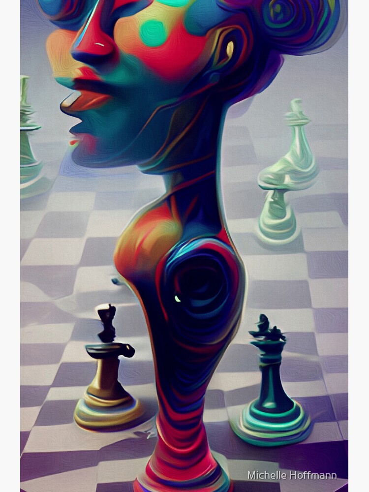 "Chess Pieces Playing in my Head" Sticker for Sale by magicdoll Redbubble