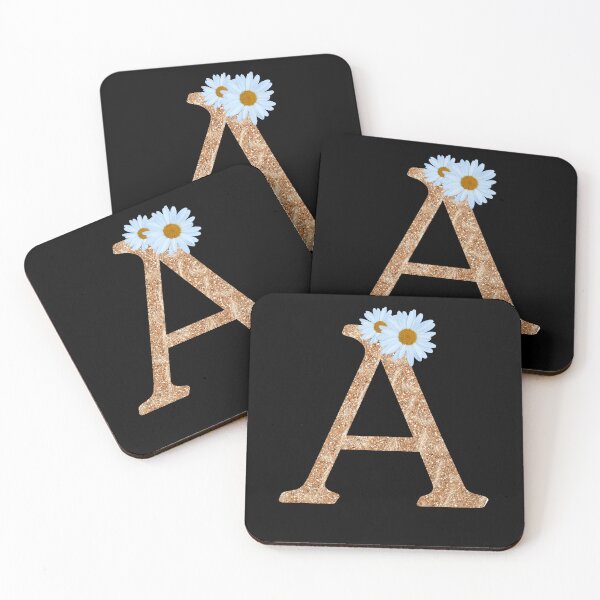 Item preview, Floral Shine Letter A designed and sold by saimzgraphics.
