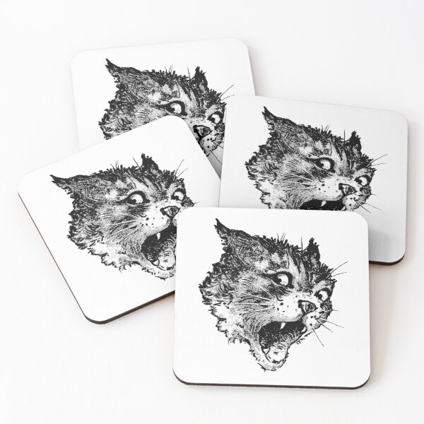 Item preview, Freaky Cat B&W designed and sold by GrandeDuc.