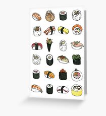 Sushi pattern Greeting Card